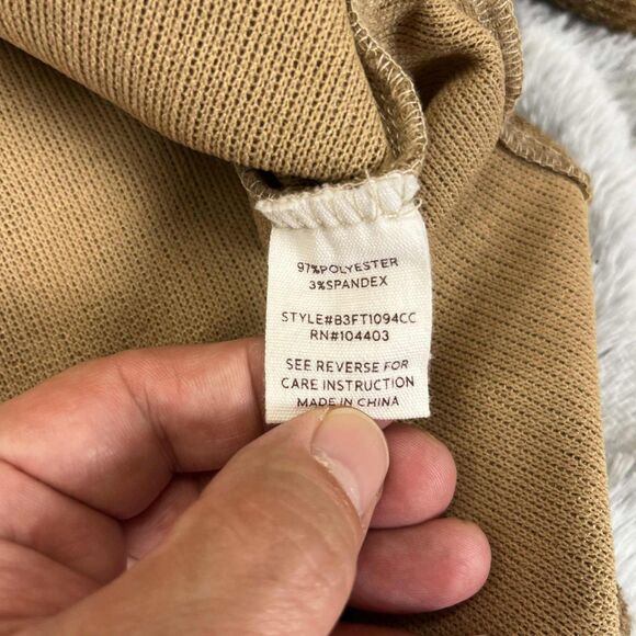 Blu Pepper Top Women XL Pullover Brown 3/4 Sleeve Knit Stretch Casual Sweater - Picture 4 of 6